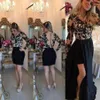 2019 sukienka koktajlowa koronkowe aplikacje długie rękawy Pół klubowy noszenie homecoming Graduation Party Suknia plus size niestandardowa Made2177