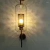 Lámpara de pared Estilo industrial Sala de estar Loft Retro Luz Lujo Pasillo Pasillo Escaleras Dormitorio Mesita de noche Bola de cristal