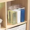 Płynna dozownik mydła wieloletni proszek proszkowy Bleach Uchwyt Plastikowy pojemnik na detergent pralni szczelne zapasy łazienkowe