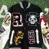 American Varsity Ceket İşlemeli Ceketler Hip Hop Street Womens Hırka Ceket Tasarımcı Sweatshirt Moda Beyzbol Üniforması