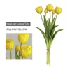 Dekorative Blumen, 5 Köpfe, künstliche Tulpen, Hochzeit, Heimdekoration, Einrichtung, Simulation, Hand, gefälschter Blumenstrauß, Po, Studio-Shooting-Requisiten