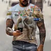 Camisetas masculinas Spain T-Shirt For Men 3D Printed Spanish Poster Oversized Fashion Tops Mangas Curtas Summer Clothing Tees