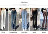 Women's Jeans ZOENOVA Flare Low Waist Loose Comfortable For Women Pants Elastic Fashion Boyfriend Style Denim Pant Trousers 230721