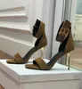 Summer Brand Luxury Nice Uma Sandals Shoes With Paljetter B-Embellished Lady High Heels Party Dress Gladiator Sandalias EU35-40