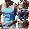 Hommes Débardeurs D'été Casual Muscle Top Coton Sous-Vêtements Sans Manches Solide Respirant Col Rond En Plein Air Fitness Gilet 230721