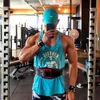 Topy z czołgami męskimi Koszulka bez rękawów Mężczyźni kulturystyka trening fitness Bawełny nadruk Singlet Undershirt Męska kamizelka letnie 230721