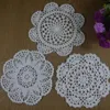 30PCS LOT whole 100% cotton lace hand made Crochet Doilies cup mat 13 color Round Doily 18-20cm ab3h622006