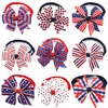30pcs Pet Dog Bowties Red White Blue Pet Dog Ribbon Bow Tie Collar for 4th July Neckties Grooming Products Cat Bow Tie220Y