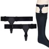 1 Pair Black Mens Adjustable Suspensorio Suspenders Elastic Prevent socks from falling off Sock Garters for Men Accessories2057