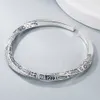 Spersonalizowana bransoletka Totem Mobius Pierścień Silver Silver Vintage Ręcznie robiony stał