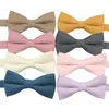 Bow Ties Vintage Super Soft Downy Suede Colorful Solid Classic Bowtie Men Fashion Butterfly Wedding Tuxedo Daily Party Tie Nice Gift