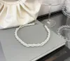Choker 2023 Trend francuskie vintage sztuczne sztuczne przyjęcie weselne proste naszyjnik dla kobiet biżuteria modowa