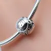 925 Silver Fit Pandora Charm 925 Armband Aquarius Star Sign Zodiac Charms Set 925 Sterling Silver Charms för Pandora smycken pärlor