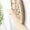 Orologi da parete Soggiorno in legno Orologio artistico Camera da letto Decorazione in legno senza punzonatura