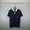 2 herrpolos t-shirt mode broderi korta ärmar toppar tändskrage tee casual polo skjortor m-3xl#154