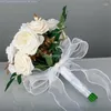Decoratieve Bloemen Bruiloft Bruidsboeket Bruidsmeisje Voor Verlovingsfeest Dropship