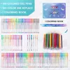 Gelstifte, farbiges Gelstift-Set, 100 Farben, zum Zeichnen, Malen, Skizzieren, 0,5 mm, glitzernde Farbe, Kugelschreiber, Schule, Bürobedarf, 040301 230721