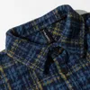 Männer Casual Hemden Herbst Plaid Woolen Langarm Hemd Männer Mode Japanische Retro Übergroße Lose Jacke Mann Mantel Kleidung