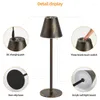 Table Lamps LED Touch Lamp Retro Bar 3 Level Brightness Night Light USB Rechargeable Portable Desk For Indoor Decor
