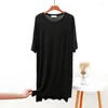 Women's Sleepwear Fdfklak Loose Nightdress Summer Fashion Home Dress Vomfortable Short Sleeve Nightgown Lady Lounge Wear