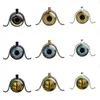 Party Favor cadeau animal oeil motif temps bijou alliage Dragon eye temps pierres précieuses pendentif collier en gros