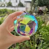 Garden Decorations 76MM Crystal Prism Suncatcher Glass Chandelier Hanging Pendant Accessories Home Wedding Garden Decor Ornament DIY Craft Figurine 230721