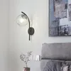 Wandlampen Nordic Glazen Bol LED Licht Voor Woonkamer Decoratie Interieur Slaapkamer Nachtkastje Verlichting Armatuur Blaker Thuis Lamp