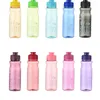 Water Bottles 650ml Plastic Bottle Portable Sport Cup With Rope Anti-drop Outdoor Container Cute Student Couple Mug Gift