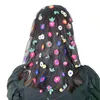 Accessori per capelli da donna Scialle in pizzo Ricamo Farfalla Libellula Fiore Hijab Sciarpa per capelli con fascia Copricapo alla moda