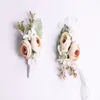 Forest Wedding Supplies Groom Bridal Bridesmaid Wrist Corsage Boutonnieres Romantic Boho Wedding Events Flowers313l
