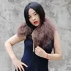 Scarves CX-A-16E Beige Colour Fashion Winter Decoration Genuine Lamb Fur Collar