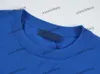xinxinbuy Hommes designer Tricoté Tee t-shirt 23ss Paris Signature Jacquard Lettre manches courtes coton femmes blanc bleu S-2XL
