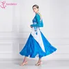 Stage Wear B-18411 Pearl Silk Waltz Dress High-end Friendship National Performance Competition Big Pendulum Ballroom Party