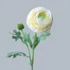 Dekorativa blommor Simulerade dagg Lotus Flower Decoration Artificial Plants Fake Silk Flores Christmas Wedding Home Simulation