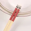 Chopsticks 5pcs/مجموعة الخيزران الباندا نقطة الخشب مطعم مطعم مطعم مقصف قابلة لإعادة الاستخدام لأرز عصي لحم البقر السوشي