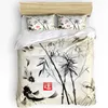 Juegos de cama Geisha japonesa Carp 3pcs Set para dormitorio Cama doble Textiles para el hogar Funda nórdica Edredón Funda de almohada