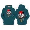 Herrtröjor panda grafisk andningsbar fitness hoodie tröja trendiga graffiti streetwear huvor långärmad stor storlek sportkläder