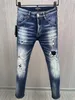 DSQ PHANTOM Turtle Jeans Men Jeans Mens Designer di lusso Jeans Skinny strappato Guy Cool Causal Hole Denim Fashi