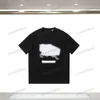 Xinxinbuy Men Designer Tee T Shirt 23SS Paris Horse Letter Embroidery半袖コットン女性ホワイトブラックXS-L