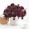 Fleurs décoratives Merveilleuse Fleur Artificielle Real Touch Pivoine Pas Besoin D'arroser Décoration De Mariage Jolie Faux
