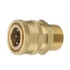 Auto Wasmachine Hoge Druk Snelkoppeling Messing M22 Adapter 1/4 Inch Tuin Irrigatie 3/8 Slang Fitting Voor Waterleiding