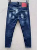 DSQ PHANTOM TURTLE Jeans Herren Jeans Herren Luxus Designer Jeans Skinny Ripped Cool Guy Causal Hole Denim Fashion Brand Fit Jean Man Washed Pant 60839