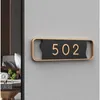 Other Home Decor Custom Signs Doorplates Self-adhesive Acrylic House Numbers Address Plates Customized Door Number Sticker For Apartment Mailbox 230721