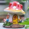 Garden Decorations Sculpture Scenery Making Lawn Ornament Fairy Garden Decor Micro Landscape Toadstool Figurines Miniature Mushroom House 230721