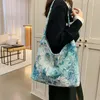 Sacs de soirée femmes toile sac à provisions femme imprimé fleuri épaule Eco sac à main fourre-tout réutilisable Shopper fille étudiant école