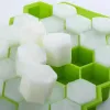 Honingraat Ijsblokjesbakjes met Afneembare Deksels Silicagel Ices Koelers Cubes Schimmel BPA Zelfgemaakte Siliconen Model DIY Iced