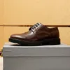 2023 chaussures habillées pour hommes en cuir véritable à lacets appartements décontractés marque concepteur affaires fête formelle chaussures de mariage chaussures taille 38-45