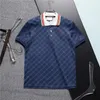 Camisas masculinas de verão de grife Camisa polo de marca de luxo Business Tee casual Estilo inglês Camisas homem Tops m-3xl
