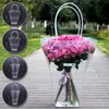 Scatola di imballaggio per fiori Borsa per fiori Borsa per imballaggio Confezione regalo Plastica Pvc Bouquet Avvolgere Decorazione per feste di nozze Scatola per composizioni floreali