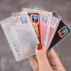 Bandes de carte 10pcs / lot Slevés de protection transparents Banque Ban Bus étanche ID Document Document Business Cover Purse Sacs